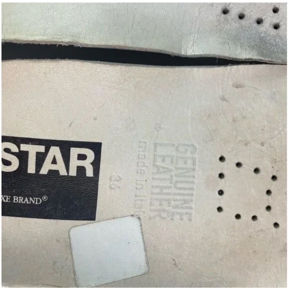 Golden Goose Superstar Sneakers Grey Blue Camo Star Sz 36 - Picture 9 of 11